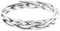 Windalf Schmaler Mittelalter Ring SKALA 0.3 cm Damenring mit Zopfmuster Handarbeit 925 Sterlingsilber (Silber, 66 (21.0))