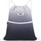WANDF Rucksack mit Kordelzug Turnbeutel Sportbeutel Gym Bag Mit Aussentasche Verstellbar Tunnelzug Gymsack für Damen Herren Kinder mit Innentasche 11 Liter für Sport und Reisen (A - Grau)