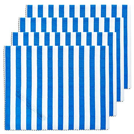 Das blaue Wunder Brillant Premium (Blau, 4) Putztuch Trockentuch 40 cm x 50 cm I Streifenfrei säubern I Küche Badezimmer