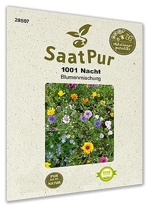 SaatPur Blumenwiese 1001-Nacht einjährige Blumenmischung Bienen Schmetterlinge Insekten