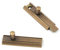 Bitray 2PCS Slide Bolt Latch 2-inch Solid Brass Antique Door Sliding Bolt Bronze Tone Security Slide Bolt