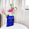 Puransen Vase à Fleurs en Acrylique pour décoration de Chambre esthétique – Style Livre pour Table Moderne, étagère de Table, décoration d'intérieur pour Bureau, Chambre, Salon (Bleu Transparent)