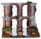 Holyart Strecke eines Flusses mit ruiniertem Aqueduct für die Krippe, mit 4-6 cm großen Figuren