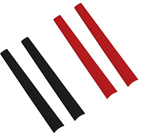 BlazerBuck Ersatz-Ohrsocken für Oakley Muffler OX1034 Brille, Schwarz/Rot, 0