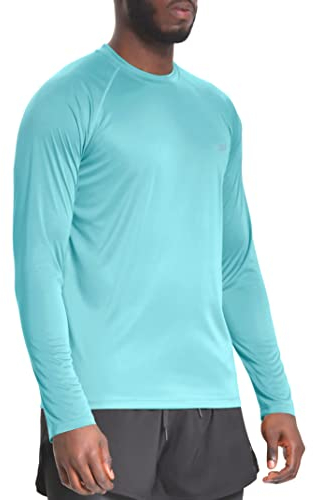 Langarmshirt Herren UV T-Shirt UPF 50+ Sport Sonnenschutz Für Outdoor Surfen Laufen Angeln Wandern Gym