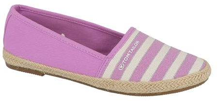 TOM TAILOR Damen 5392001 Flacher Slipper, White Flieder, 38 EU