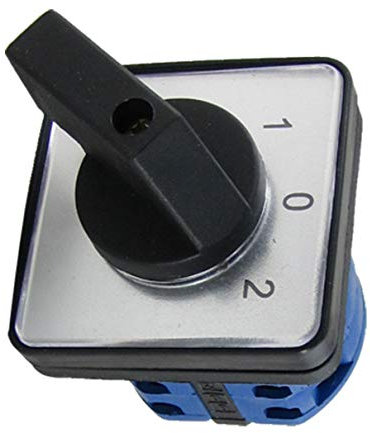 AGOUNOD Drehwahlrelais 3 Positionen Wechsler Ui 440V Wahlschalter Ith 20A