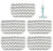Sgizoku 5 Packs S1000UK Mop Pads For Shark S1000UK S1000A S1000 S1000C S1000WM S1001C Steamer,Dirt Grip Absorbing Refill Compatible with Beldray BEL01097 Steam Cleaner Pad