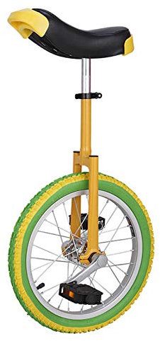 45,7 cm Kinder/Jungen/Mädchen Anfängerrad Einrad, Balance Übung Spaß Fahrrad Fitness für Gewichtsverlust/Reisen/körperliche Fitness (Farbe: gelb-grün)