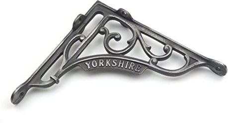 Victorian Style Yorkshire Shelf Brackets Antique Cast Iron - Pair of Brackets 7 x 7.75
