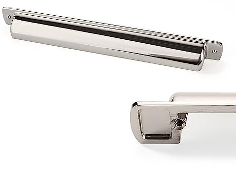 CABDM 6 Pack Cup Pulls 7(178mm) Center to Center Drawer Pulls Polished Nickel Cabinet Handles Kitchen Hardware Bin Cup Drawer Handles Knobs
