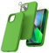 TOCOL 5 in 1 for iPhone 13 Case 6.1, with 2 Pack Tempered Screen Protector + 2 Pack Camera Lens Protector, Liquid Silicone Slim Shockproof Cover [Anti-Scratch] [Drop Protection], Greenery