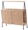Cabilock Livre Panier De Rangement Livres Vintage Rotin Panier Décor À La Maison Tissé Porte-Revues Ferme Porte-Revues Tissé Porte-Revues Maison Livre Organisateur Articles Divers
