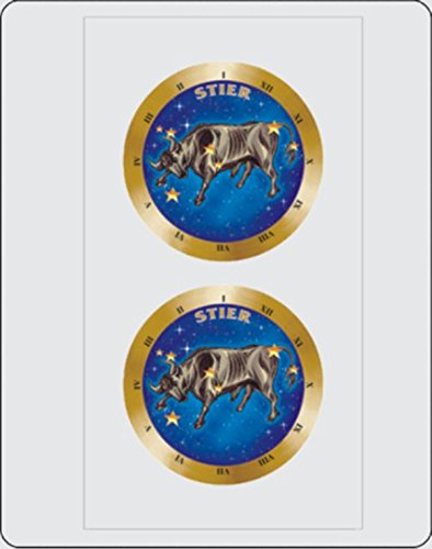 Aufkleber Sternkreiszeichen Stier Dimension 2er-Set je Ø 40 mm