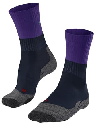 FALKE Damen Wandersocken TK2 Explore W SO Wolle Funktionsmaterial antiblasen dick 1 Paar, Blau (Space Blue 6116), 41-42