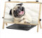 Computer-Bildschirmlupe for Laptop, Handy-Bildschirmlupe, Halterung mit verstellbarem Winkel, 22 cm, praktisch zusammenklappbar