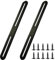 Pattes de Fixations 280 x 24mm Patte de Fixation Noir en Acier Inoxydable Pattes D'assemblage pour Réparation Connexion Fixations Meubles 2PCS (2, 280*24mm)