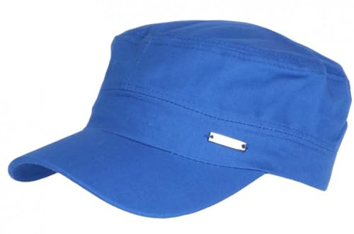Militär-Cap, blau, modisch, Army, aus Baumwolle, modisch, Clyff – Größe: Einheitsgröße – Farbe: Blau – Unisex, blau, Einheitsgröße