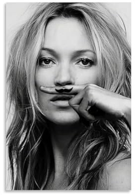 Generisch Kate Moss Poster, dekoratives Gemälde, Leinwand, Wandposter für Raumdekoration, ästhetische Sportlandschaft, Büro, Raumdekoration, Geschenk, 30 x 45 cm, ungerahmter Stil
