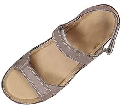 Sandali Donna Estive Comode Scarpe Ortopediche Donna Spessore Suola Antiscivolo Trekking Eleganti Moda Punta Aperta Tacco Basso Leggere Con Regolabile Strappo Traspiranti Morbidi Sportivi Zeppa