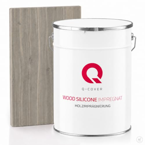 Impregnante per legno Grigio Giallo 7034 5L — idrorepellente Q-COVER