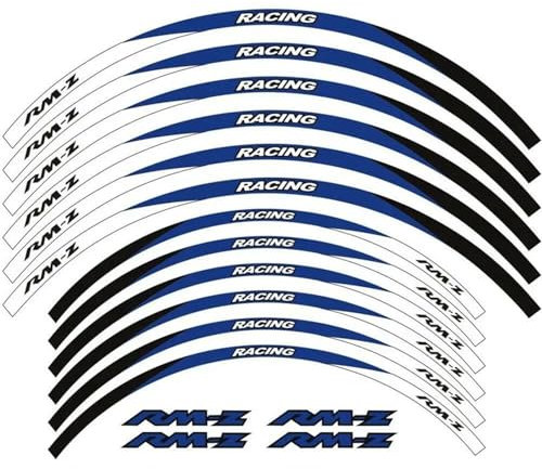 NOHEEU Radaufkleber Motorradaufkleber Rennfelgenstreifen Motorraddekoration Für Suzuki RMZ450 RMZ250 RMZ 450 250 RM Z450 Z250 Z(Style 4)