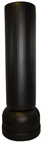 Standboxsack Eco Black - 180 cm hoch, schwarz - Mit Standfuß befüllbar - ca. 100 kg - Boxen, Kickboxen, Fitness, Training Zuhause