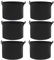 biusgiyeny Pack de 6 bolsas grandes para plantas de tela con asas, para tomates y plantas, macetas de tela no tejida, bolsa de cultivo de plantas (60 L)