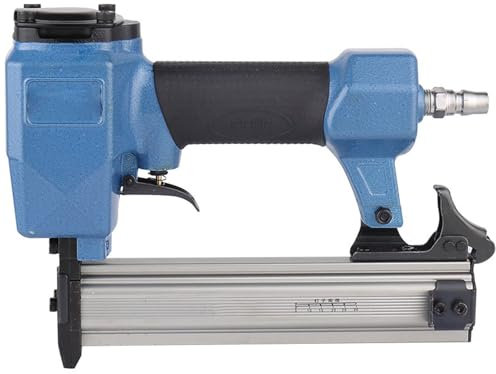 XoTiq Pneumatic Nail Gun, Air Construction Stapler, Air Nailer Stapler for Woodworking, Nail Gun Pneumatic Trim Finish Pin Gun for Cabinets, Craft Work Picture Frame Assembly Woodworking Projects