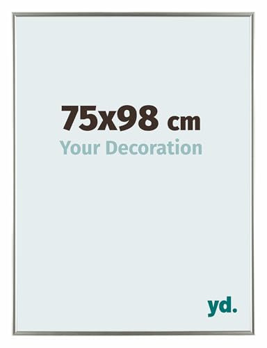 Your Decoration - Cadre photo 75x98 cm - Champagne - Cadre Photo en Plastique Avec Verre acrylique - Anti-Reflet - Cadre 75x98 - Evry