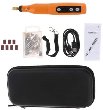 XAGMODSHN 1 juego de taladro eléctrico profesional para manicura, fresadora de limas, kit de aseo y pulidor