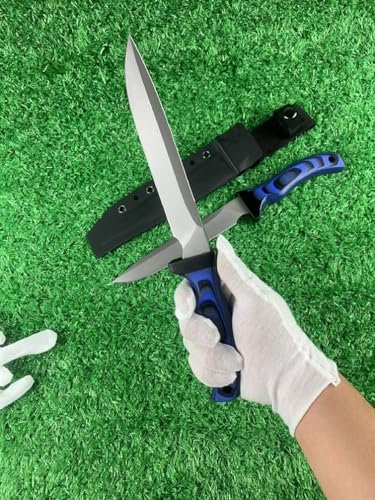 Generisch TEERMA WG3 Integriertes geschmiedetes gerades Messer im Freien mit fester Klinge, Überlebensmesser, Jagdmesser