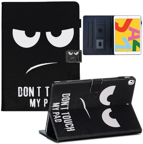 A-BEAUTY Custodia Compatibile con iPad Air 10,5 (2019) e iPad Pro 10,5 (2017), Antiurto Cover con Portapenne, Auto Svegliati/Sonno, Dont Touch