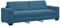 vidaXL modernes blaues 3-Sitzer Sofa Plüschdesign für Wohnzimmer Sitzen Luxuskomfort Weiche Berührung Polsterung Nur für drinnen Stylische Möbel Lounge Bequeme Couch Gepolstert Geräumig Zeitgemäß