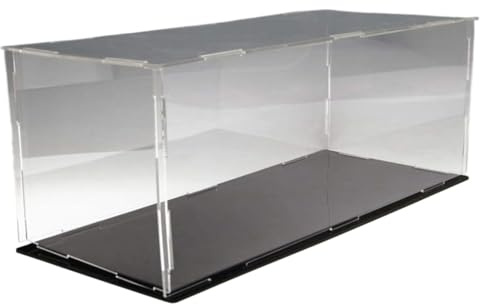 ZIUBMVDYC Acryl-Vitrine, Durchsichtige, stapelbare Box, for Sammlerstücke, Figuren, Autos, Baseball, Bastelarbeiten, Aufbewahrung, Schutz, Selbstmontage(55X35X20CM)