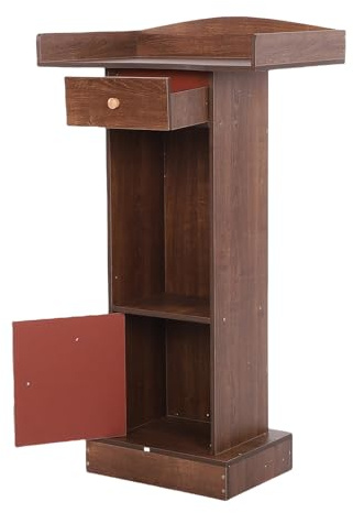 Fabater Moderner, Minimalistischer Podiumsständer aus Holz mit Großer Tafel für Präsentationen Im Klassenzimmer