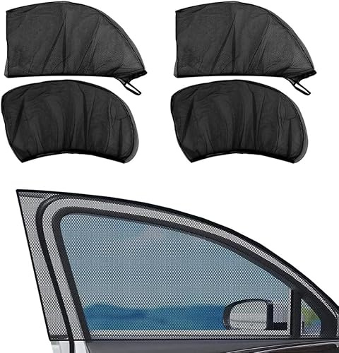 4 Pièces moustiquaire de Voiture pour Dacia Lodgy, moustiquaire pour fenêtre de Voiture, Bloquer Les Rayons UV Anti Moustiquaire