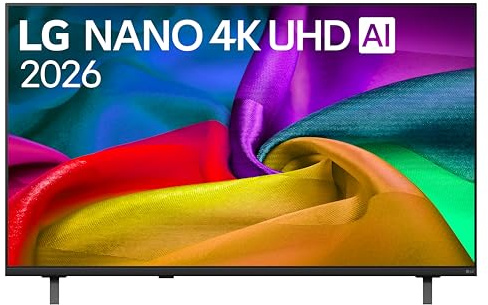 LG NANO AI UHD 50 Pollici, Serie NU8E 2026 Smart TV 4K - 50NU8E0B3LA | Processore con Nano Detail Enhancer, AI Chatbot, AI Concierge, HDR10 Pro, FILMMAKER Mode, Design Linear Flow, 3 HDMI