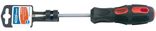 Draper 40028 Expert Plain Slot Parallel Tip Screwdriver, 5mm x 100mm , Blue