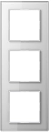 Jung AC 583 GL WW Rahmen Glas 3fach Serie A Creation alpinweiß