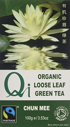 Qi Organic Fairtrade Loose Leaf Chun Mee Tea 100 g (Pack of 6)