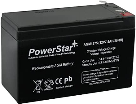 12V 7.5AH Sealed Lead Acid (SLA) Battery for APC ES500 ES550 LS500 RBC110 RBC2