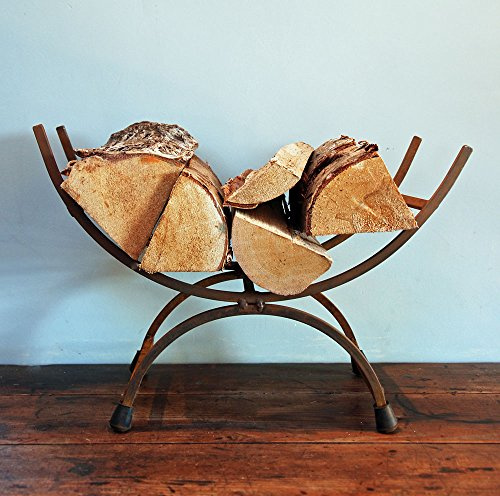 Bowley & Jackson Traditional cast iron metal log store holder