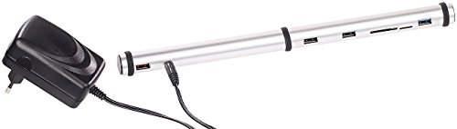 Xystec Lade Power Hub: 3-Fach USB-3.0-Lade-Hub & Dockingstation, BC-1.2-Schnell-Ladeprotokoll (USB & Docking-Station, Ladegerät, Handy Ladestation)