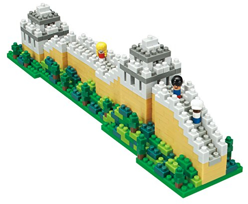 Nanoblock Klemmbaustein Set Sights to See Chinesische Mauer 640 Teile, Geschicklichkeitslevel 2, NBH-136