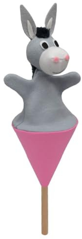 MUBRNO 13398A Esel Tütenkasper, Mehrfarbig, 22 cm