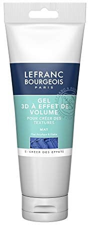 Lefranc & Bourgeois 300668 3D Mattgel, für Volumeneffekte von Acrylfarben, glänzend, nicht vergilbender Finish, 250ml Flasche