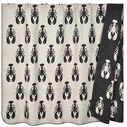 PAD - Decke - Wohndecke - Kuscheldecke - Lobster - Hummer - Grey/grau - 150x200 cm