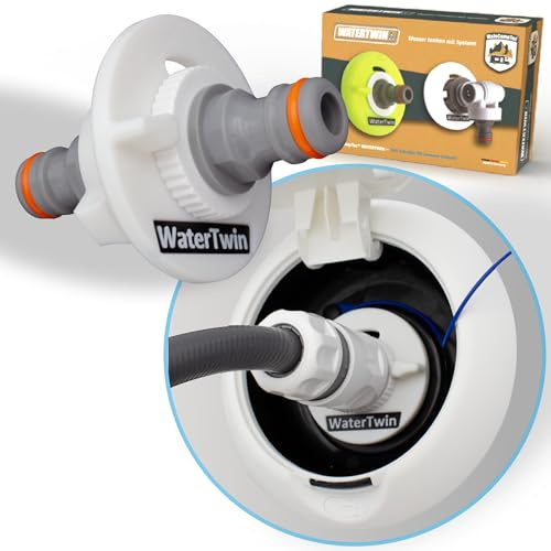 WATERTWIN Wohnmobil Caravan Wassertankdeckel Befüll Adapter mit Gardena Anschluss für Forster, Roller Team, Miller, Laika, Mobilvetta (Typ 2-Pin D:78)