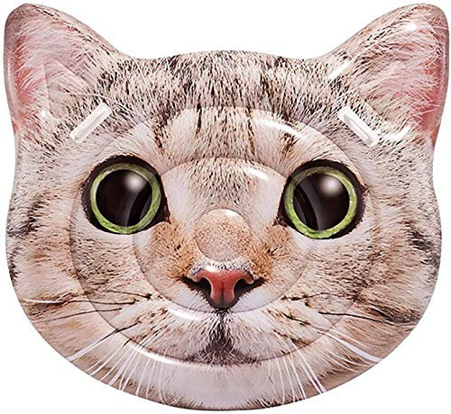 Toyland Flotteur de Piscine Gonflable pour Visage de Chat géant 1,47 MX 1,35 m (58 x 53) - Summer Beach & Pool Lilo